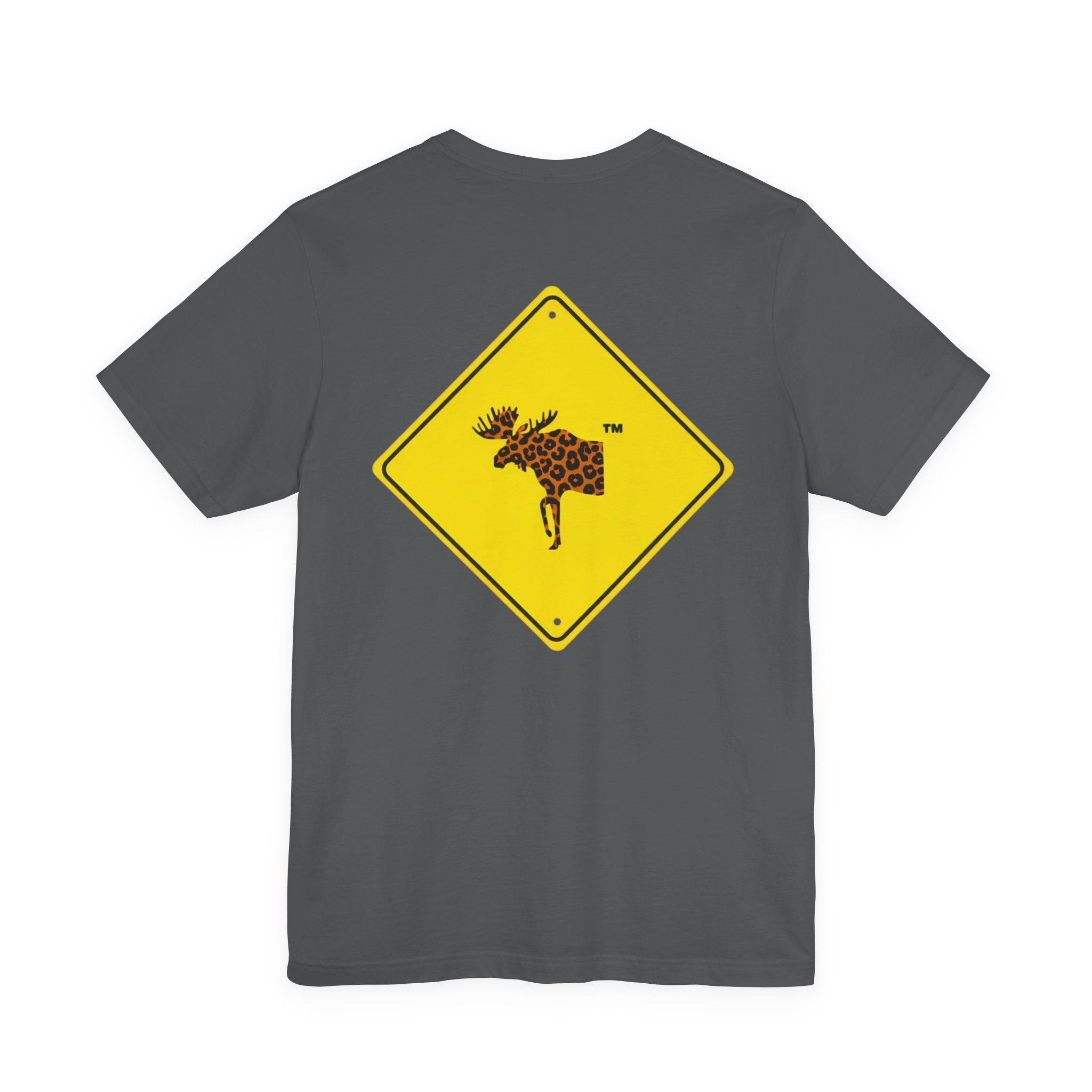 ronnymoose - leopard print moose sign tee