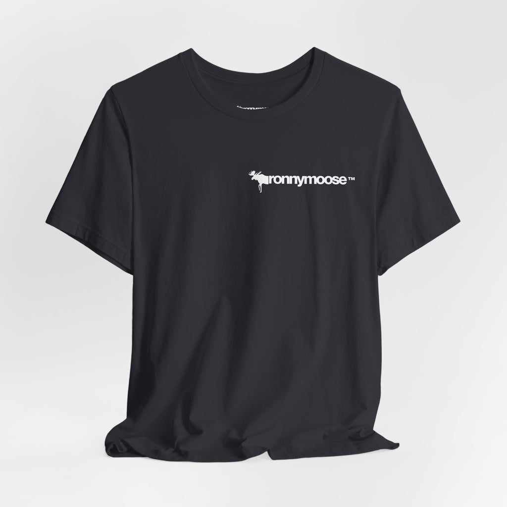 ronnymoose - leopard print moose sign tee