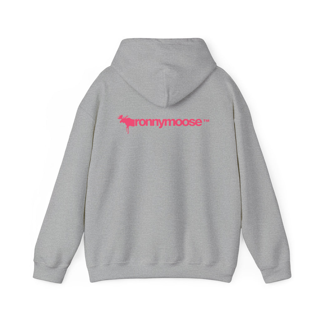 ronnymoose - pink logo hoodie