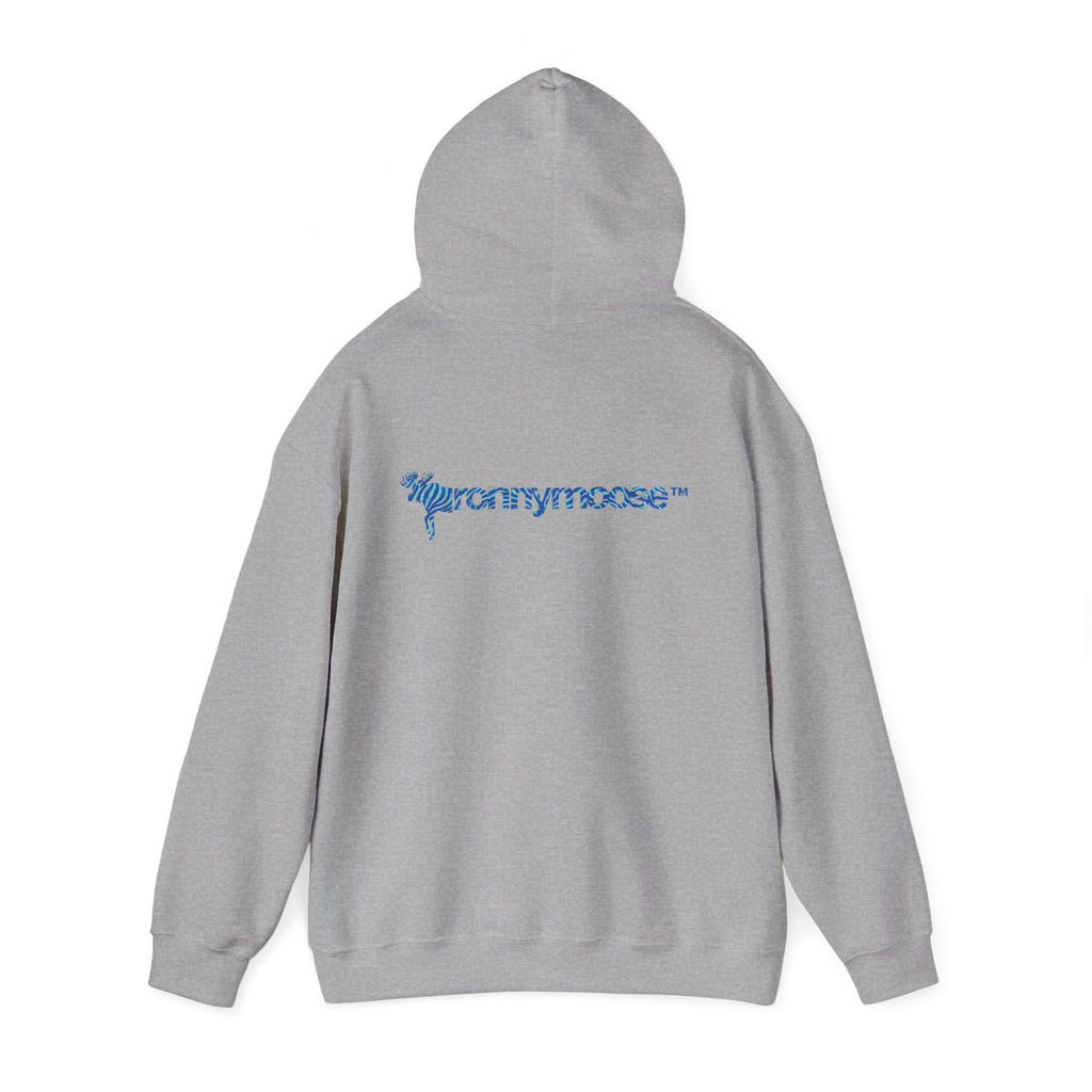ronnymoose - blue zebra hoodie
