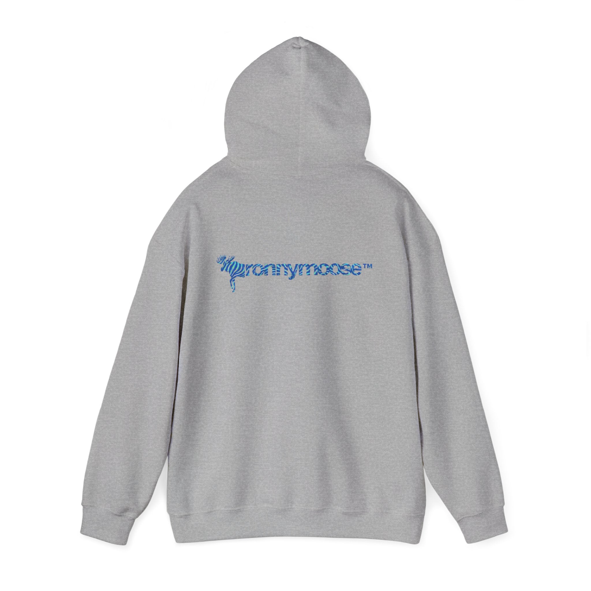 ronnymoose - blue zebra hoodie
