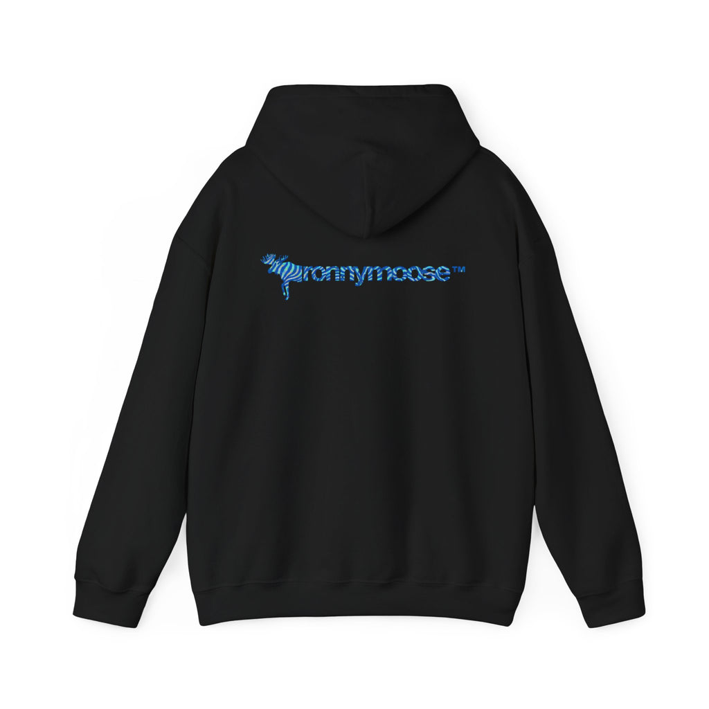 ronnymoose - blue zebra hoodie