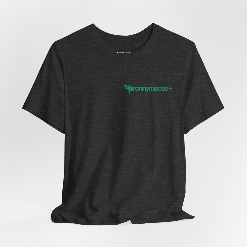 ronnymoose green logo tee