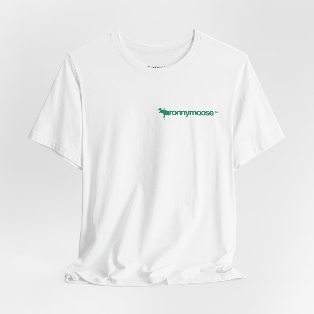 ronnymoose green logo tee