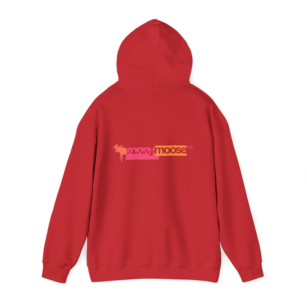 ronnymoose - orange+pink hoodie