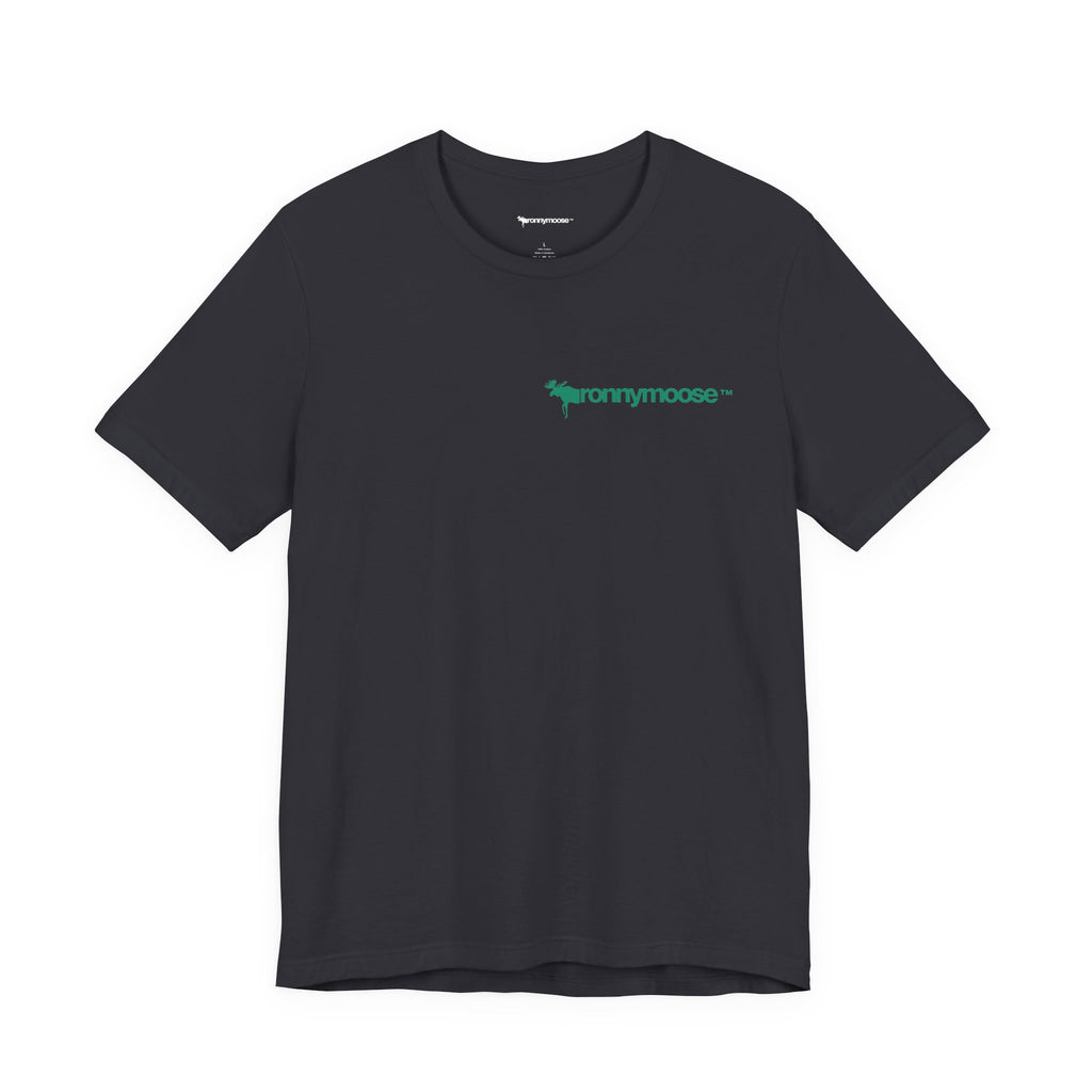 ronnymoose green logo tee