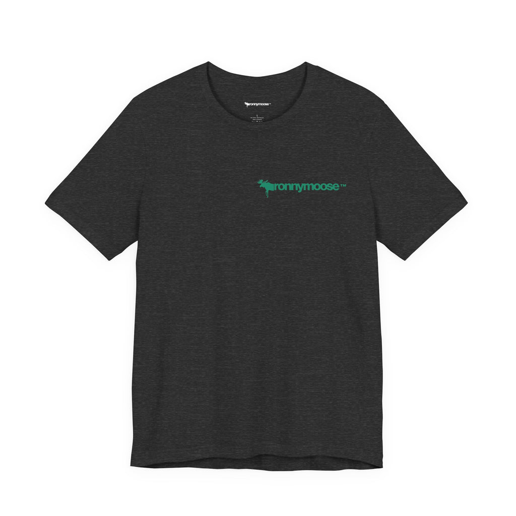 ronnymoose green logo tee