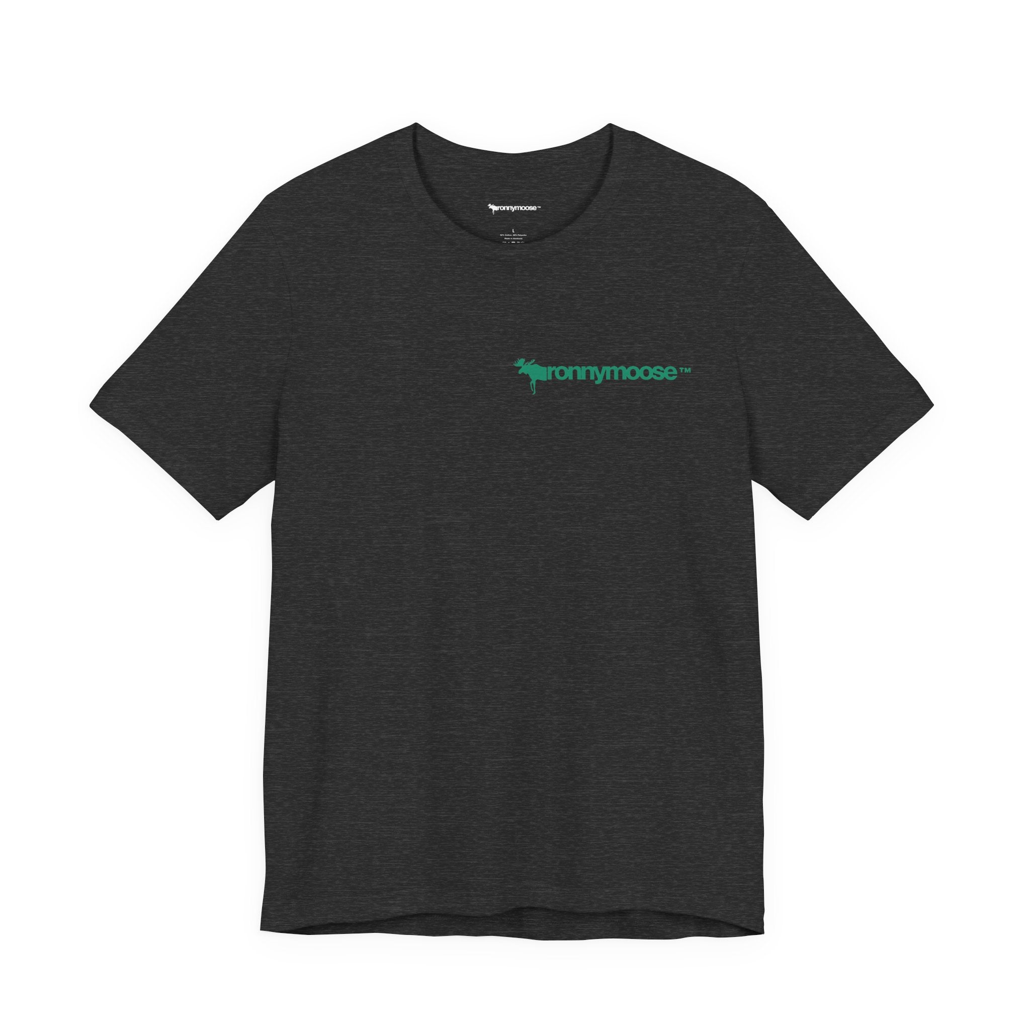 ronnymoose green logo tee
