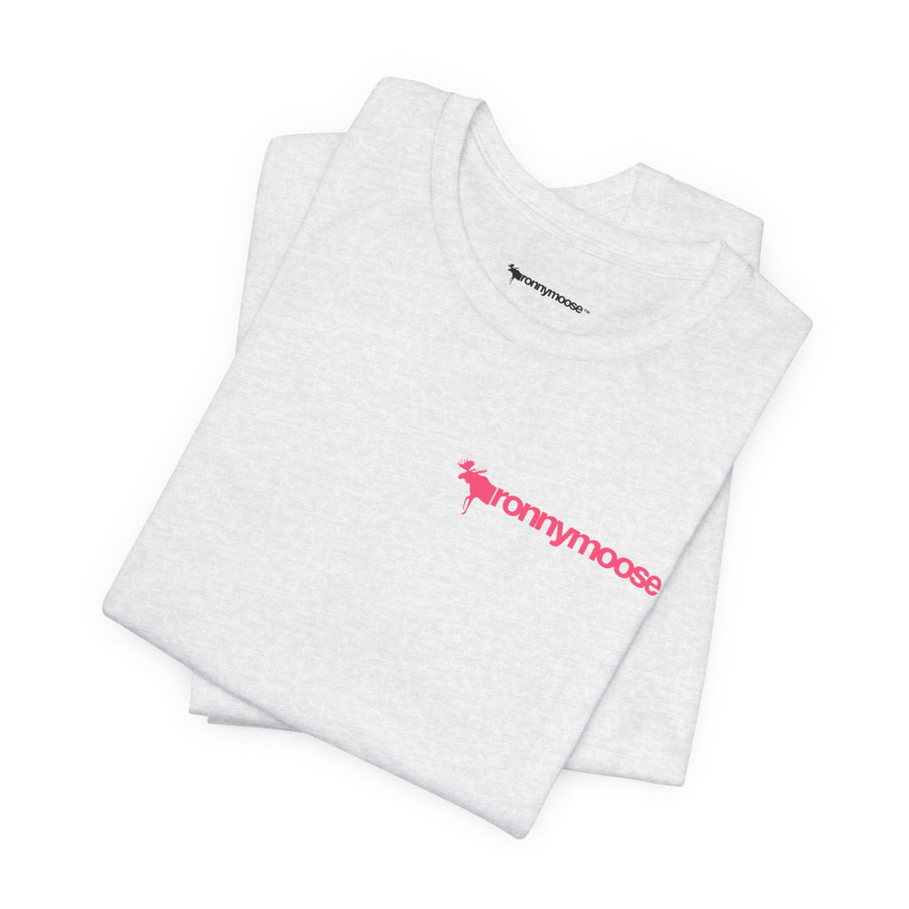 ronnymoose - pink logo tee