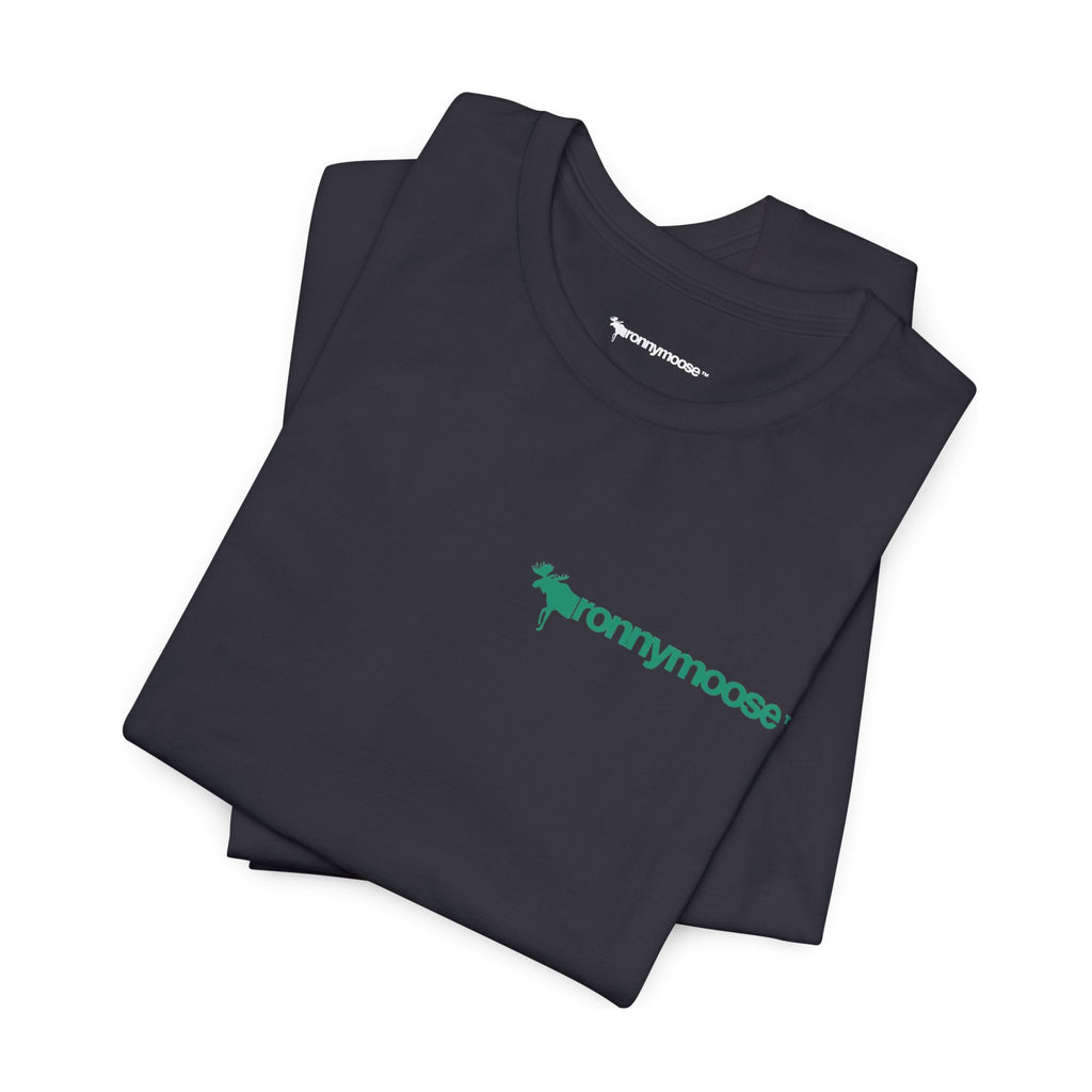 ronnymoose green logo tee