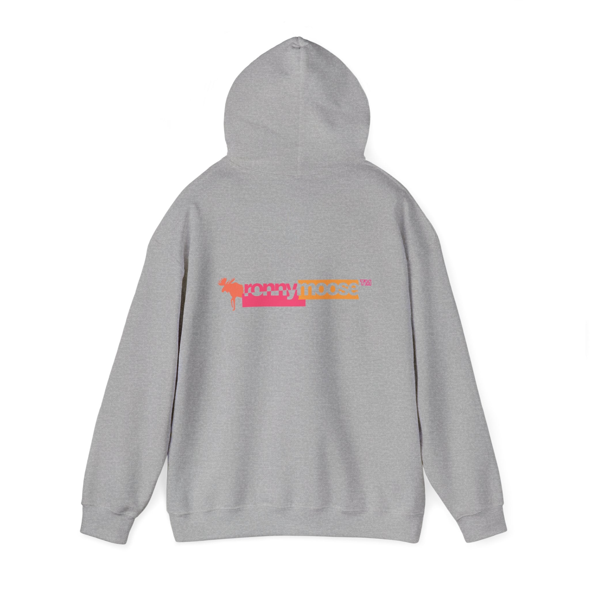 ronnymoose - orange+pink hoodie