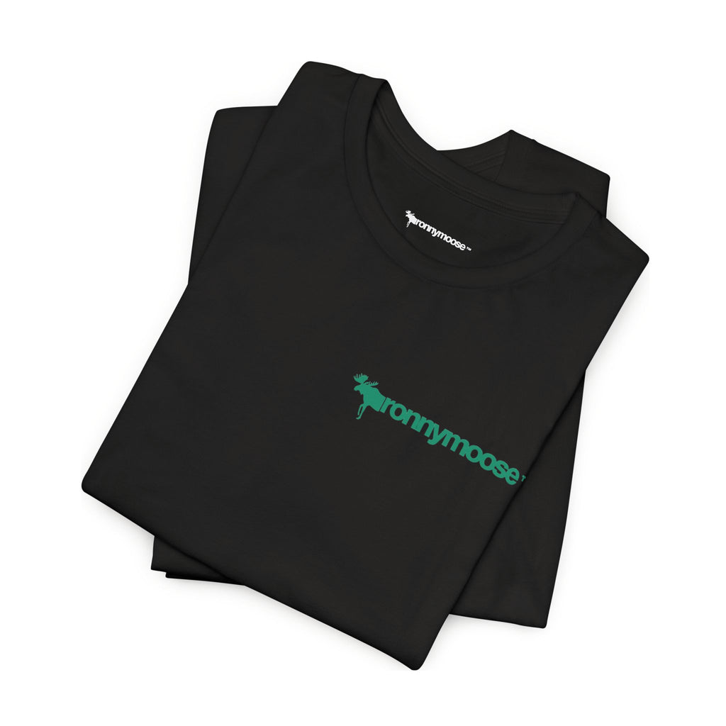 ronnymoose green logo tee