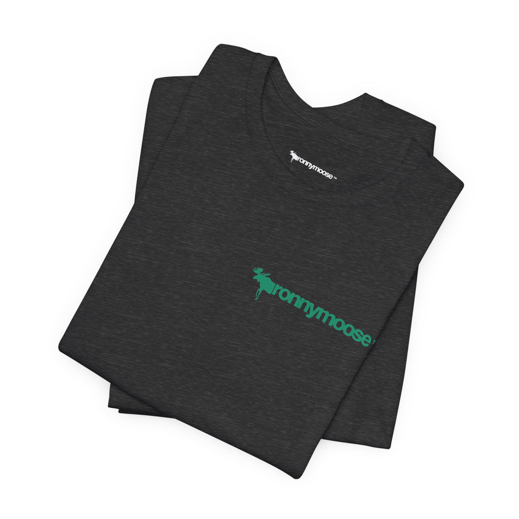 ronnymoose green logo tee