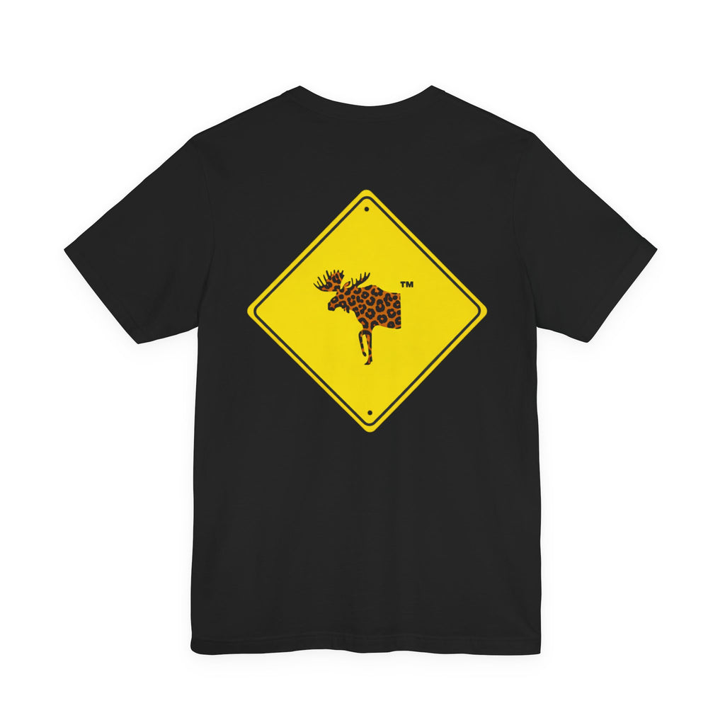 ronnymoose - leopard print moose sign tee