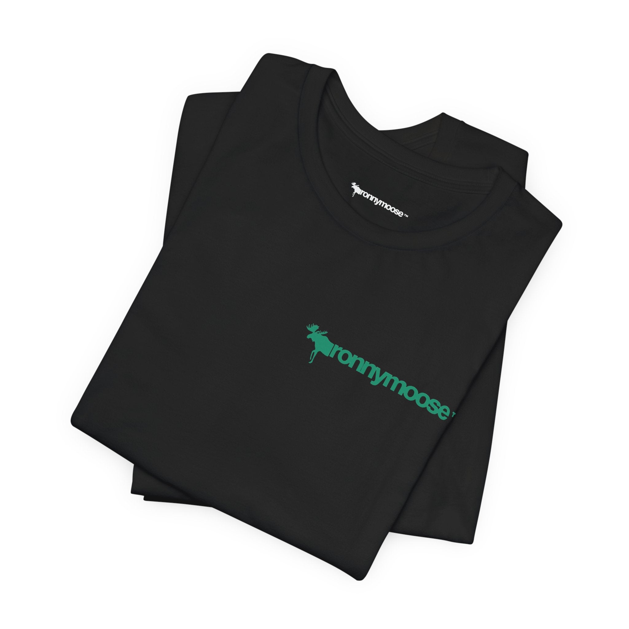 ronnymoose green logo tee
