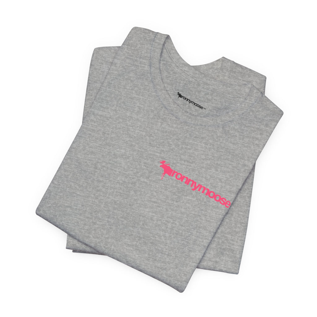 ronnymoose - pink logo tee