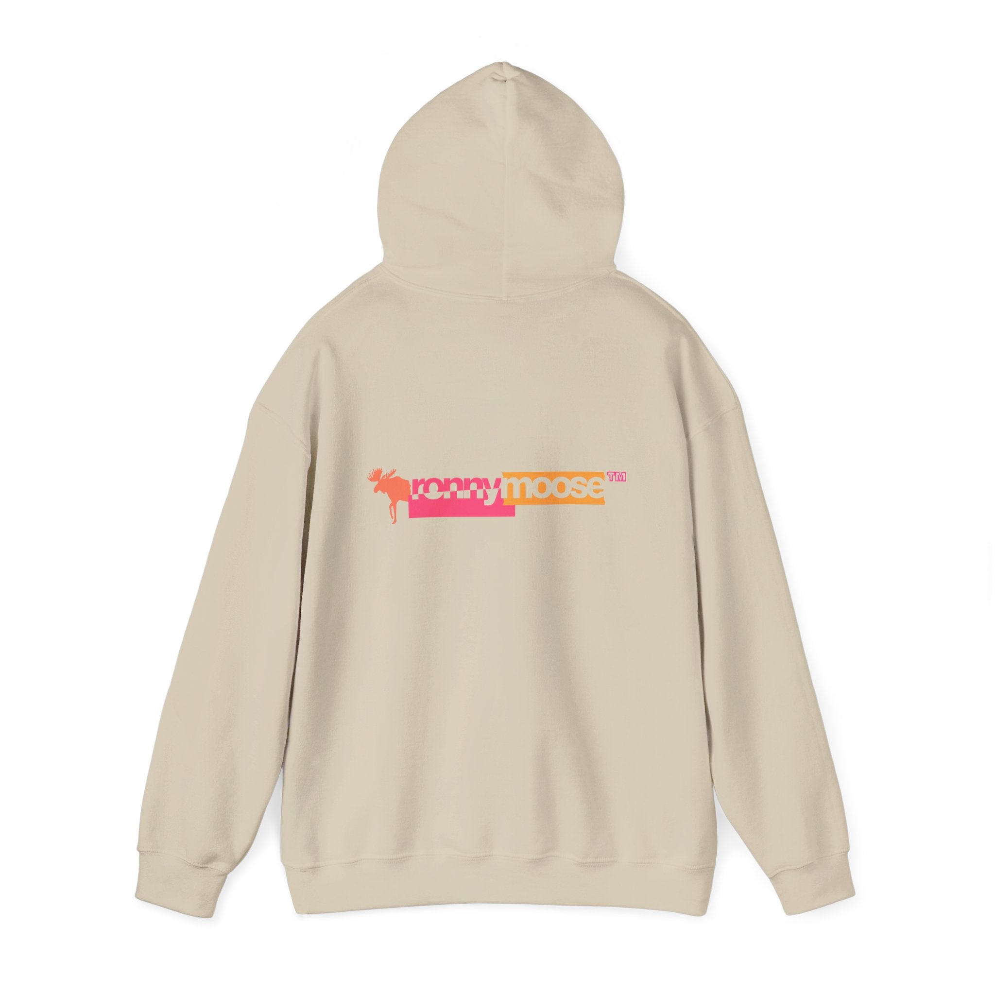 ronnymoose - orange+pink hoodie