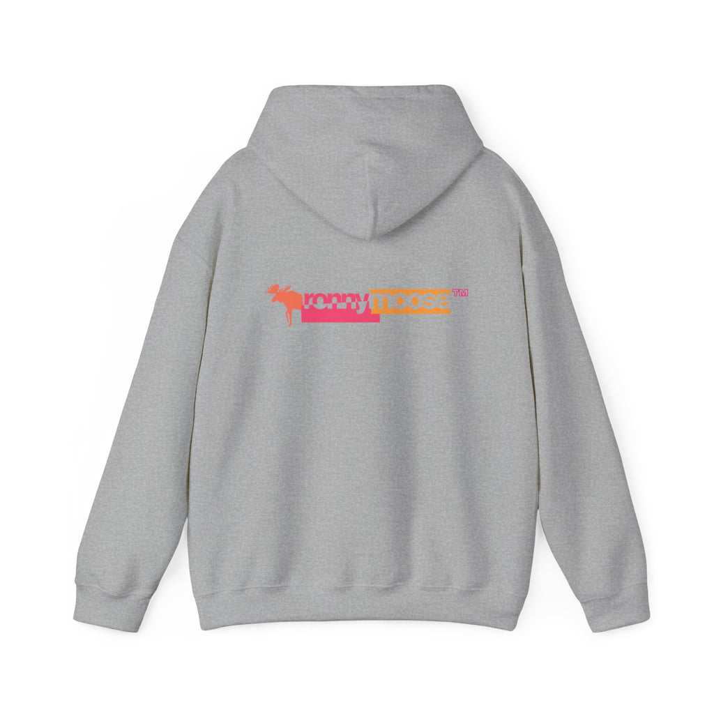 ronnymoose - orange+pink hoodie