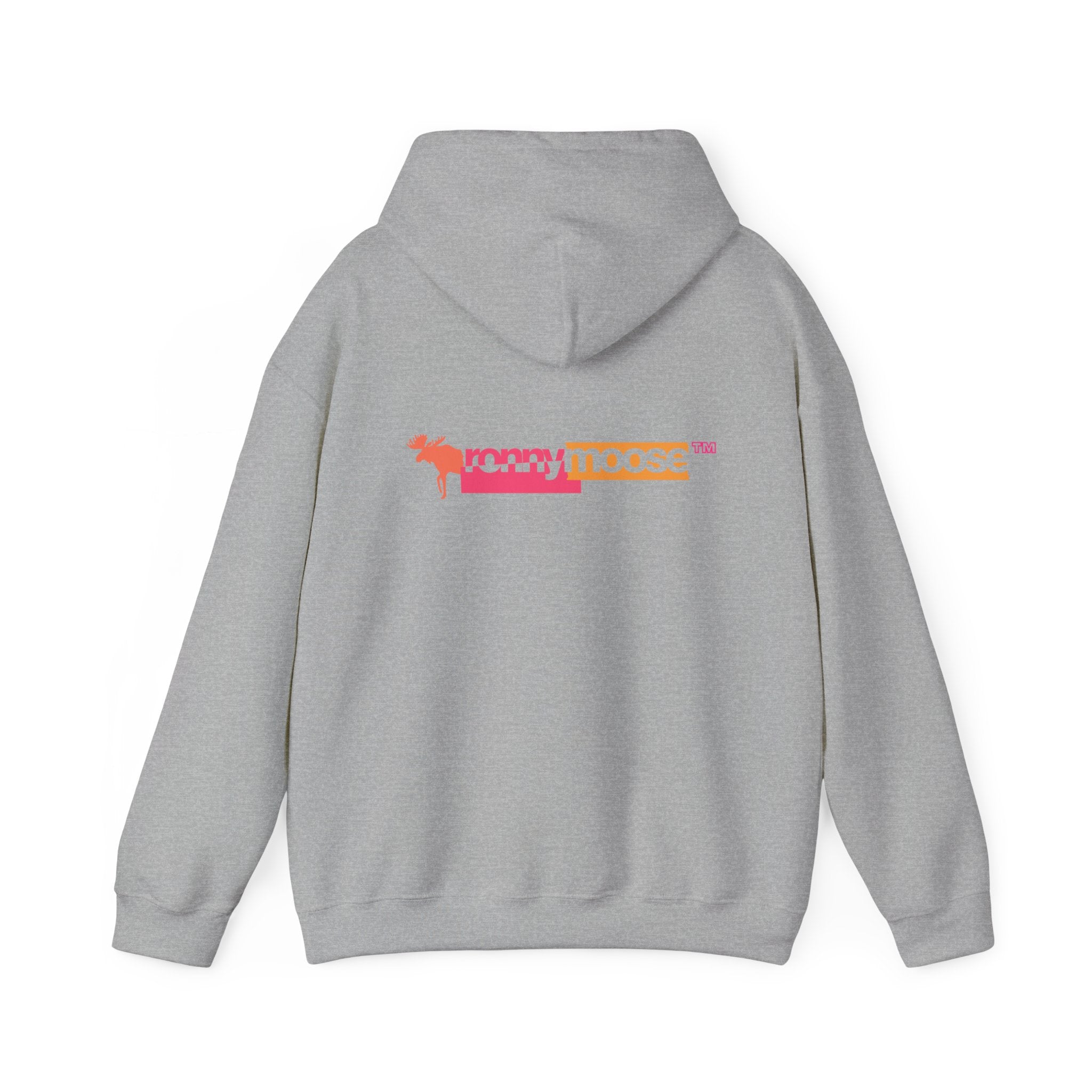 ronnymoose - orange+pink hoodie