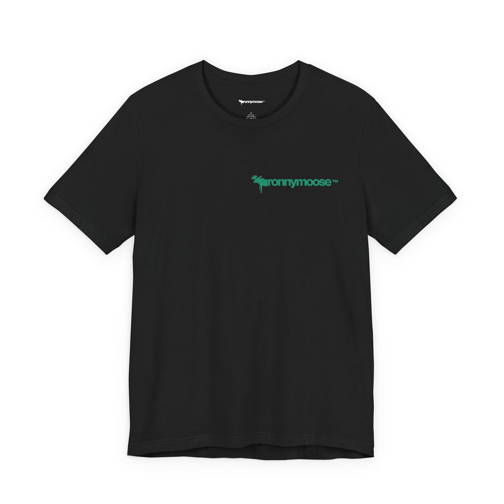 ronnymoose green logo tee