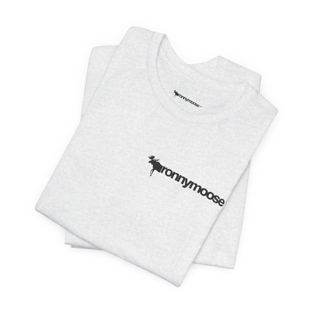 ronnymoose - leopard print moose sign tee