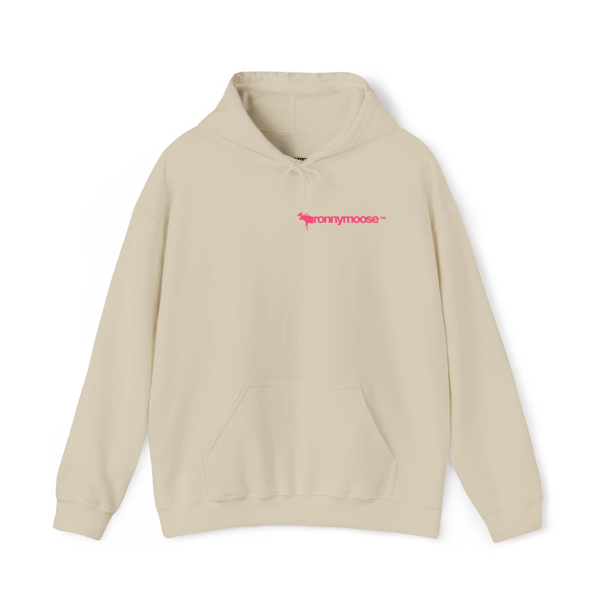 ronnymoose - pink logo hoodie