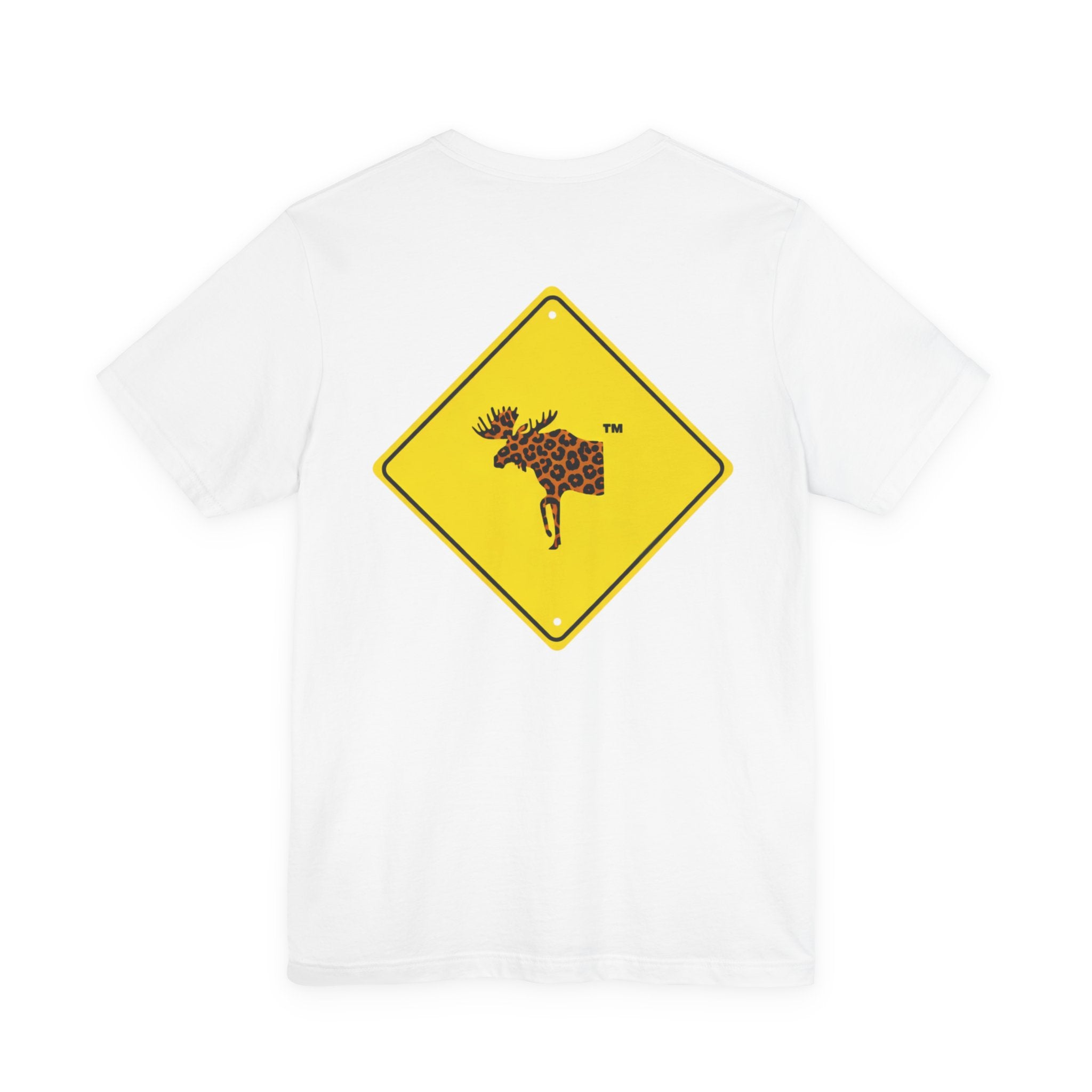 ronnymoose - leopard print moose sign tee