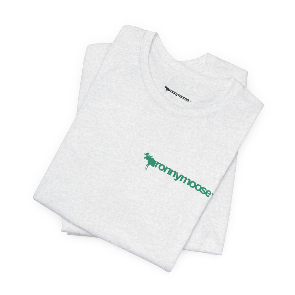 ronnymoose green logo tee