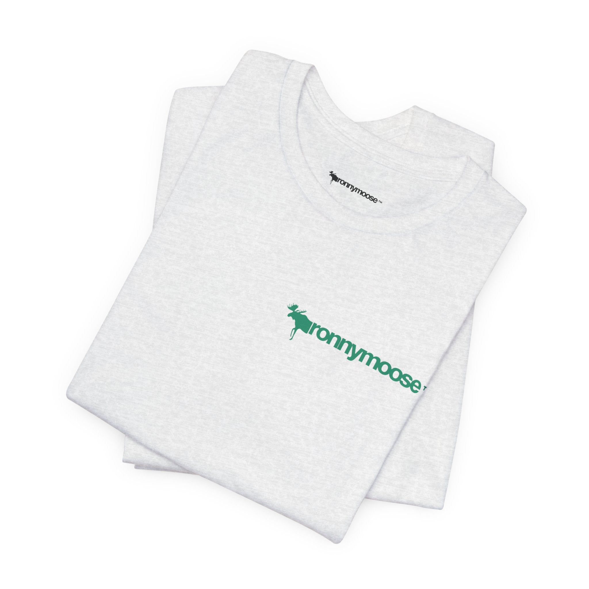 ronnymoose green logo tee