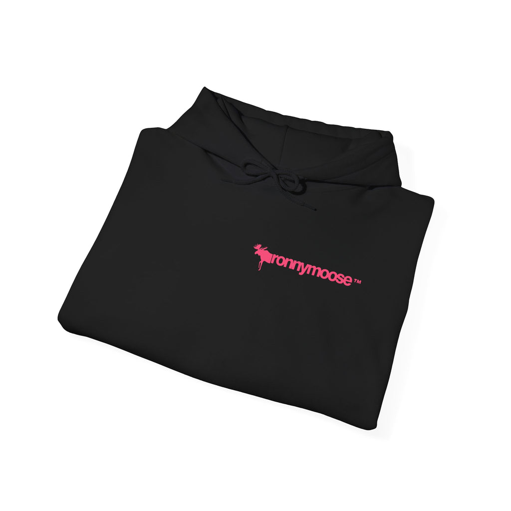 ronnymoose - pink logo hoodie