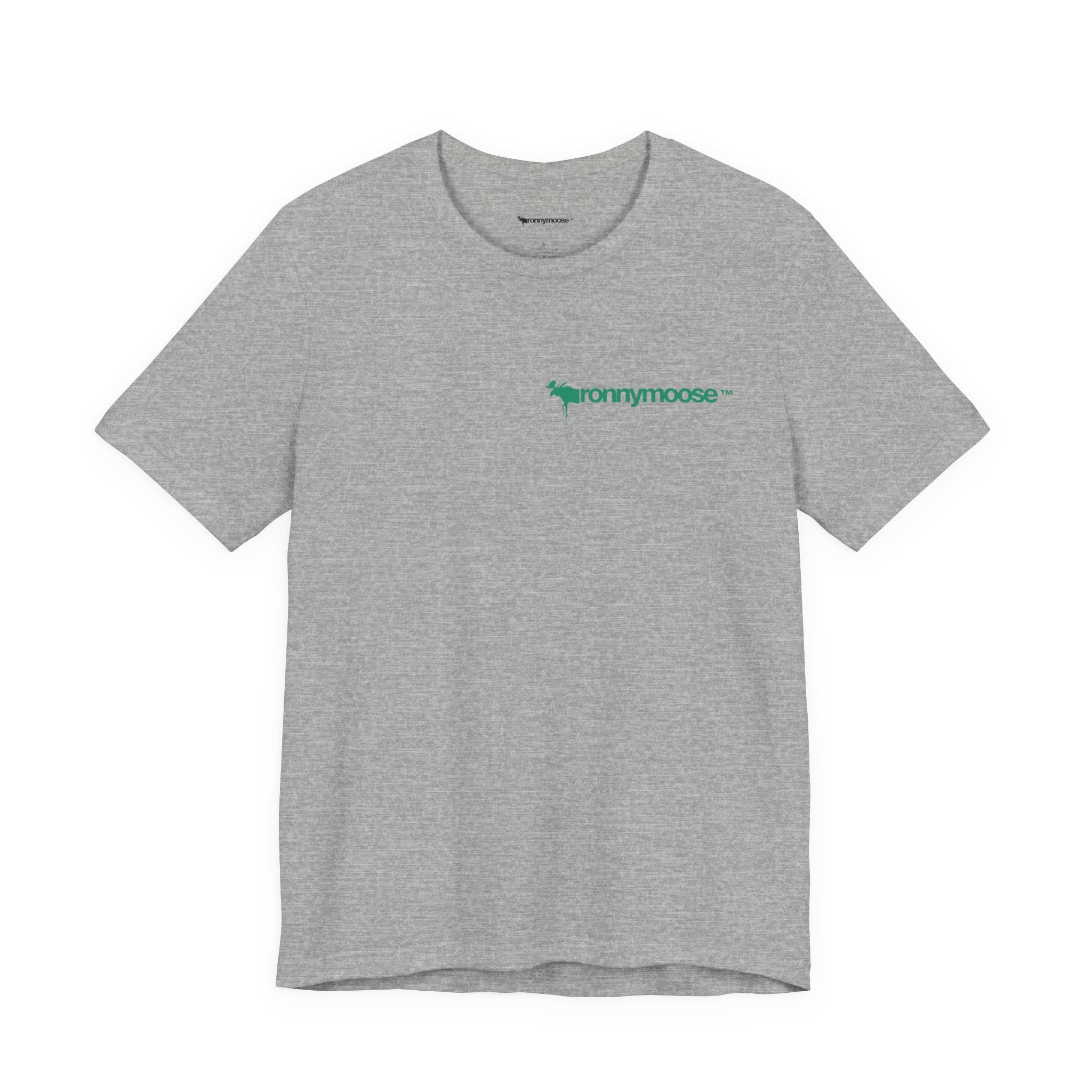 ronnymoose green logo tee