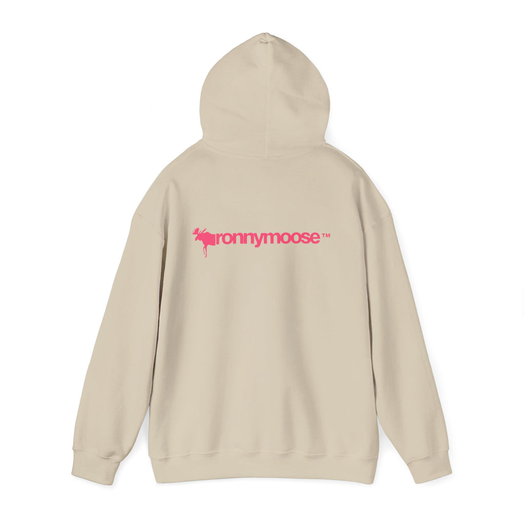 ronnymoose - pink logo hoodie