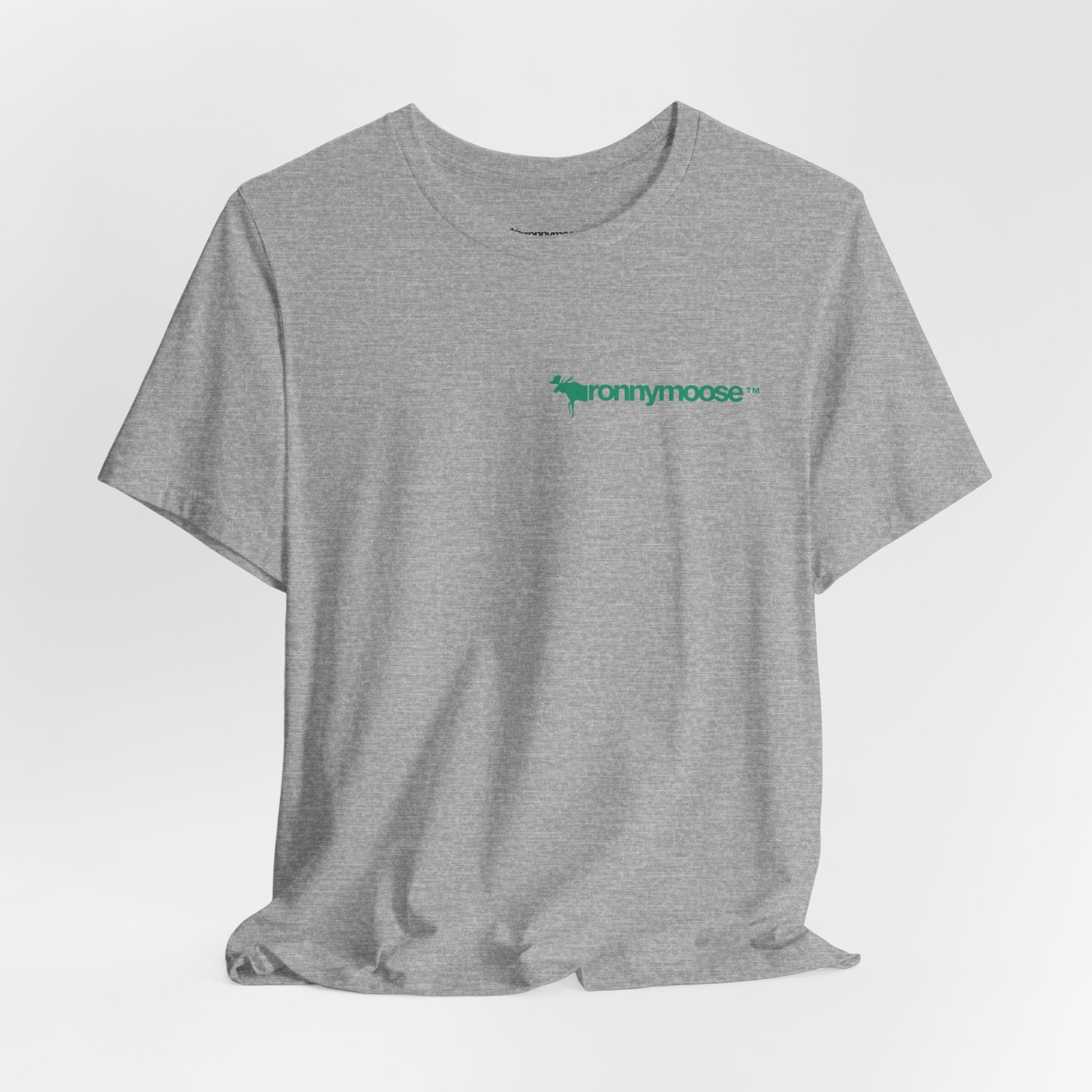 ronnymoose green logo tee