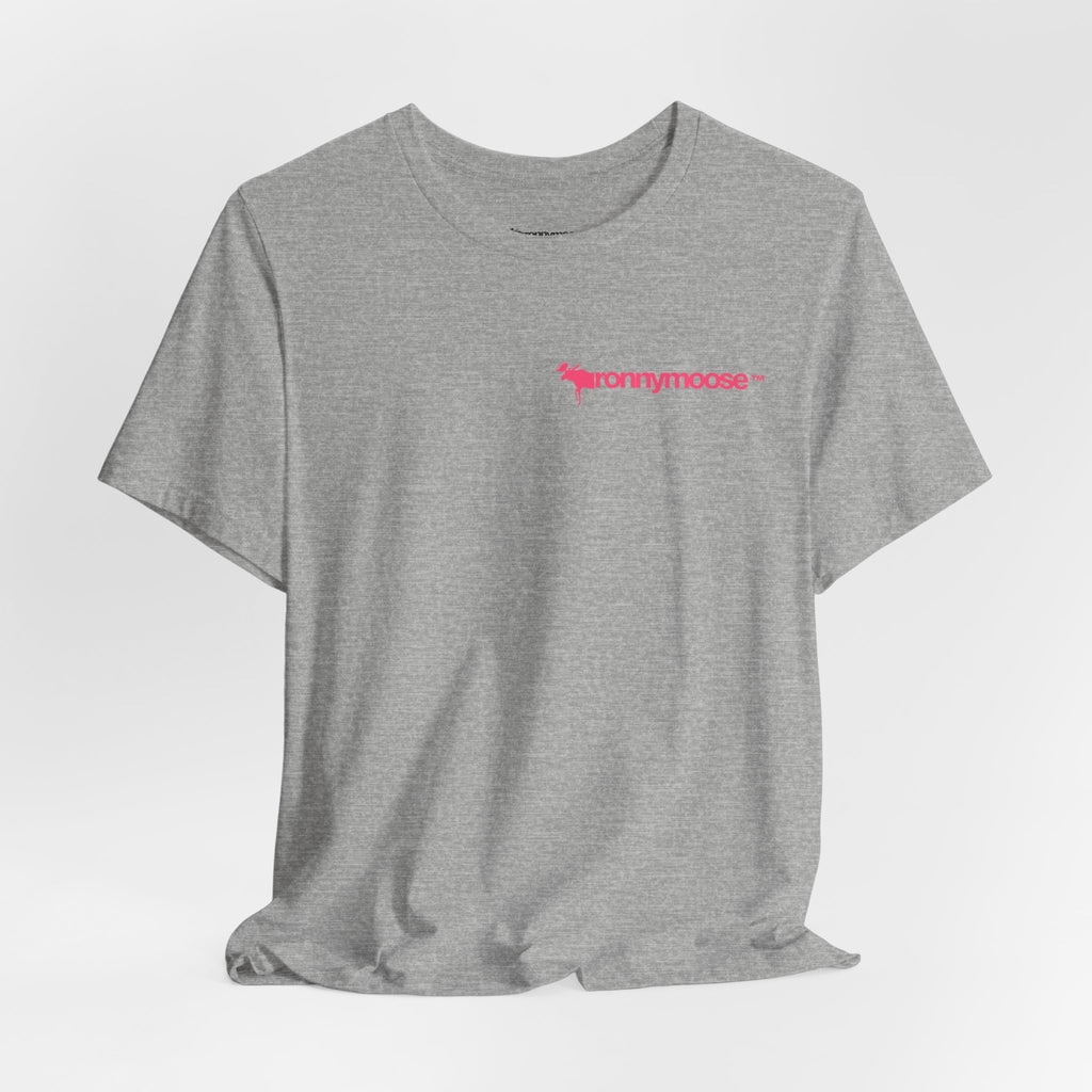 ronnymoose - pink logo tee