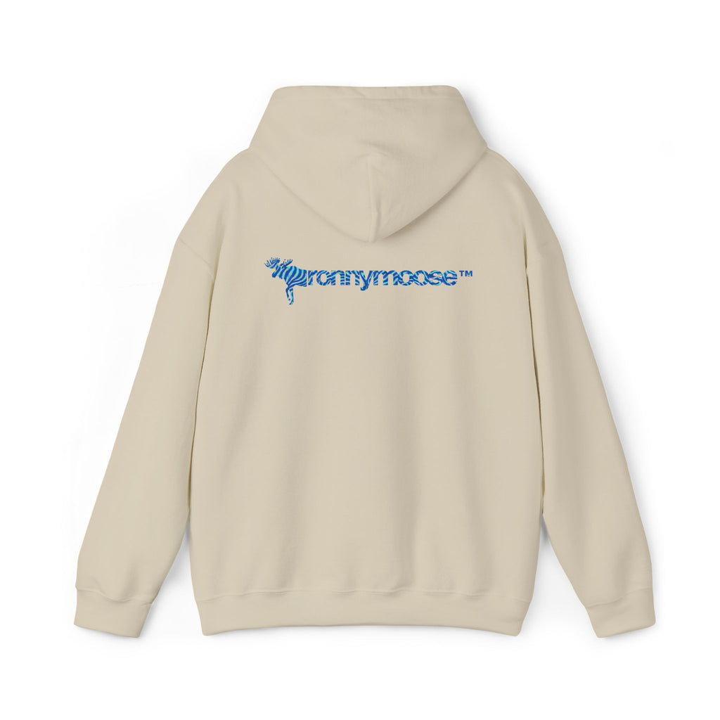 ronnymoose - blue zebra hoodie