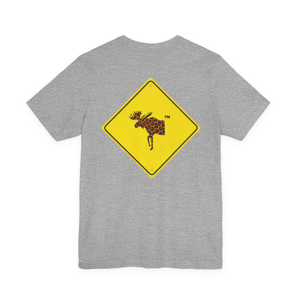 ronnymoose - leopard print moose sign tee