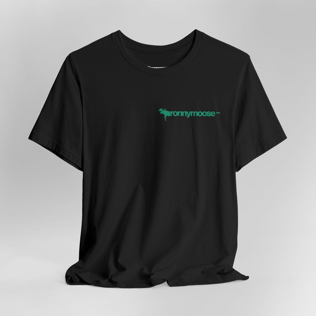 ronnymoose green logo tee