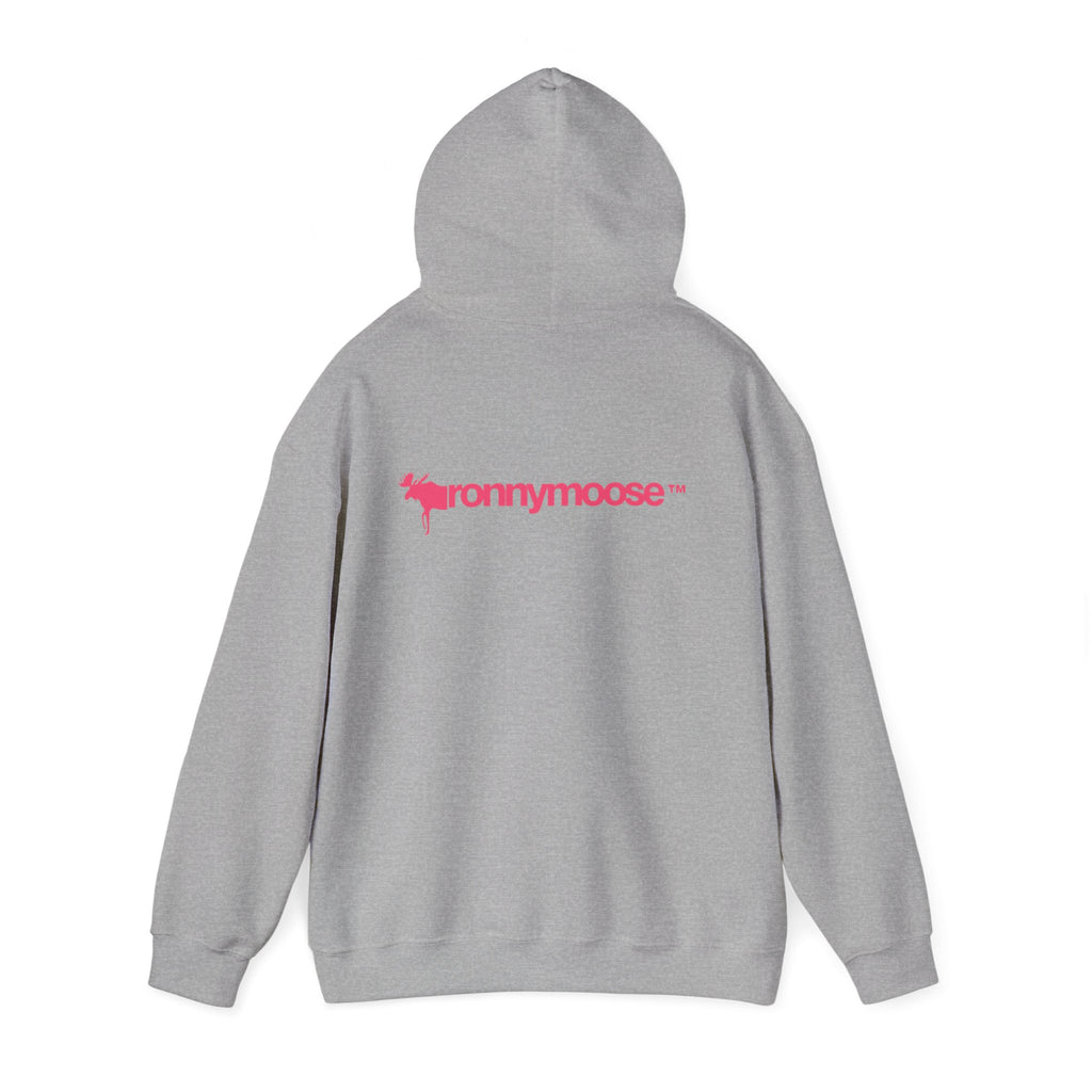 ronnymoose - pink logo hoodie
