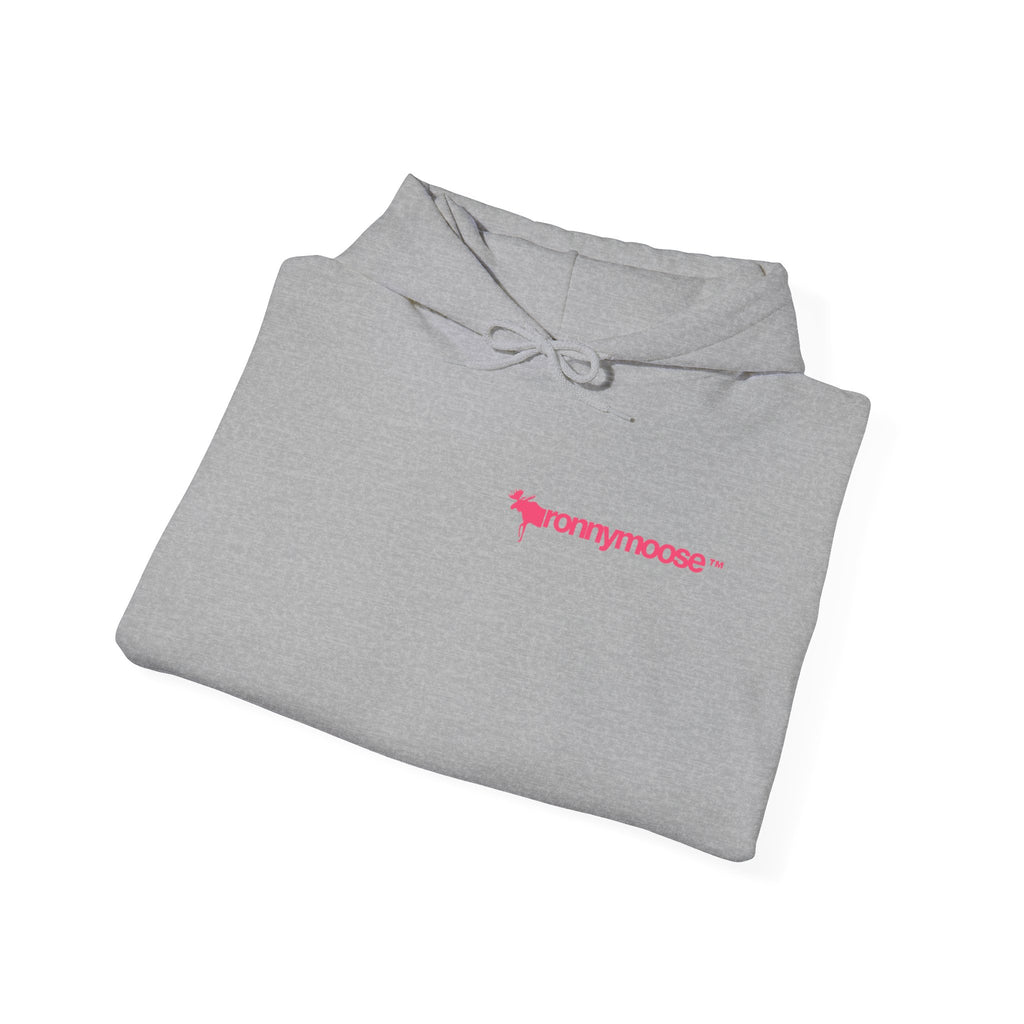 ronnymoose - pink logo hoodie