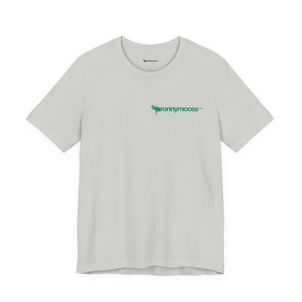 ronnymoose green logo tee