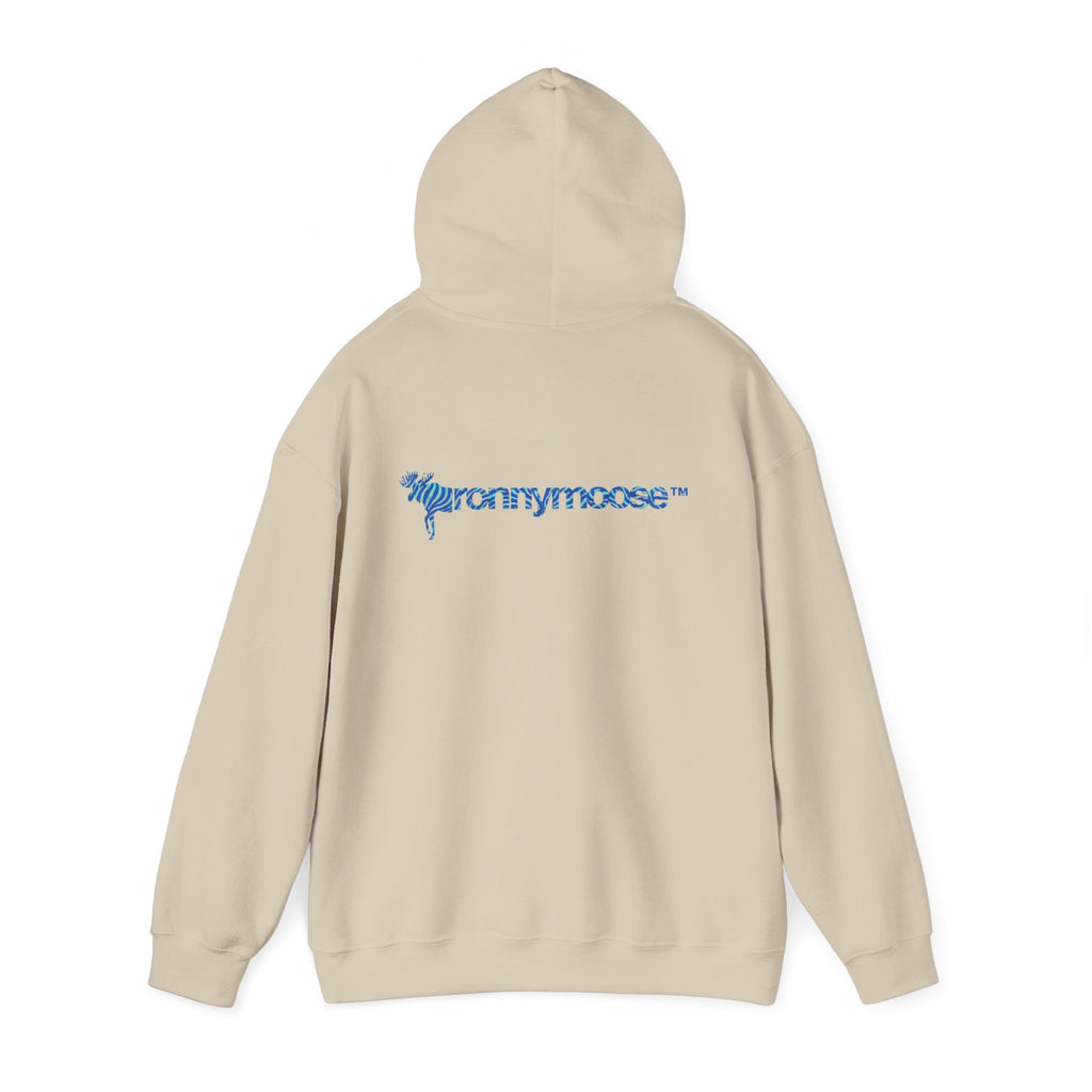 ronnymoose - blue zebra hoodie