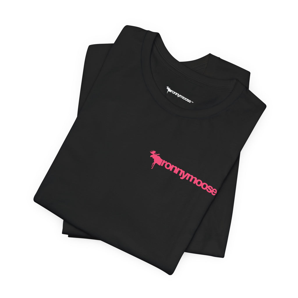 ronnymoose - pink logo tee
