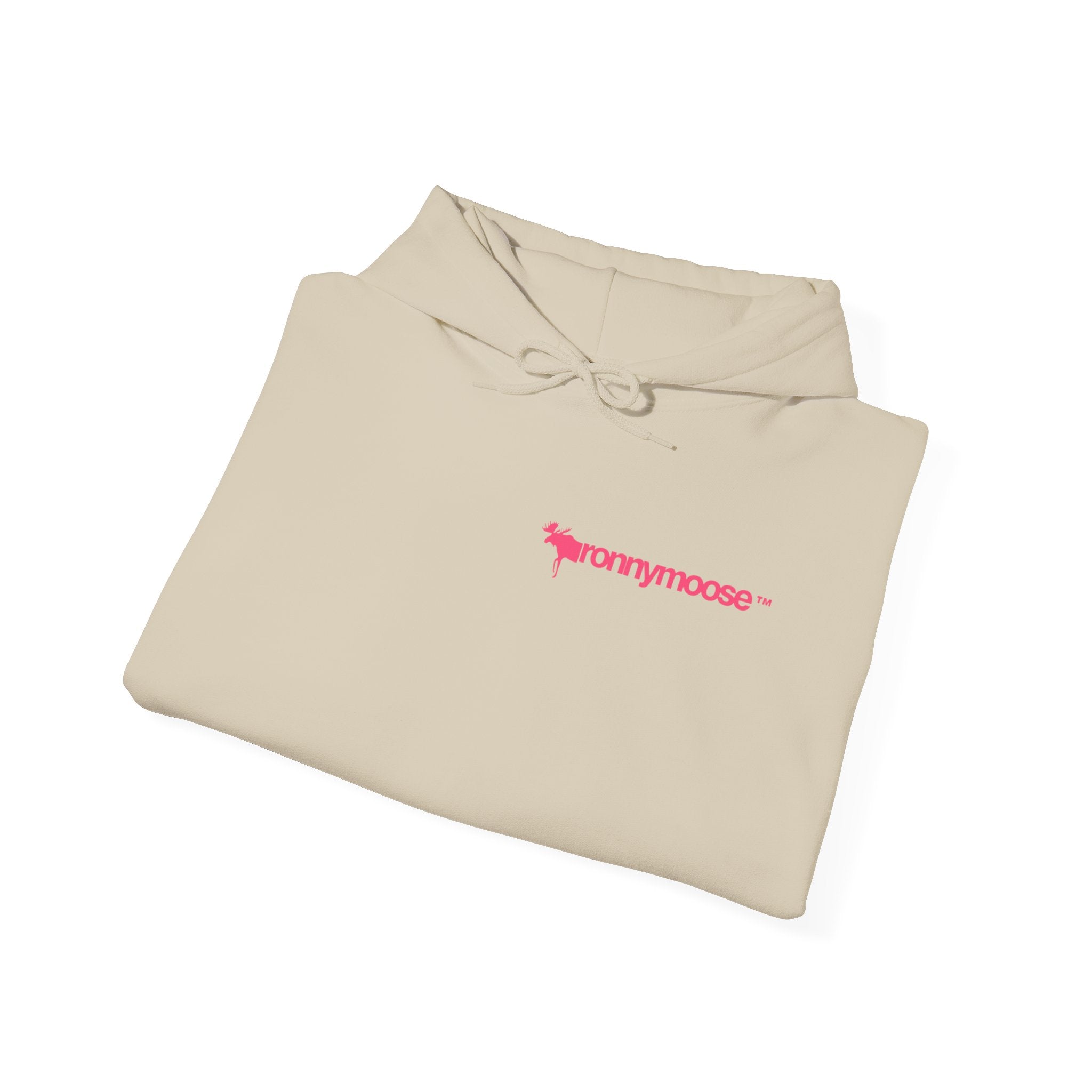 ronnymoose - pink logo hoodie