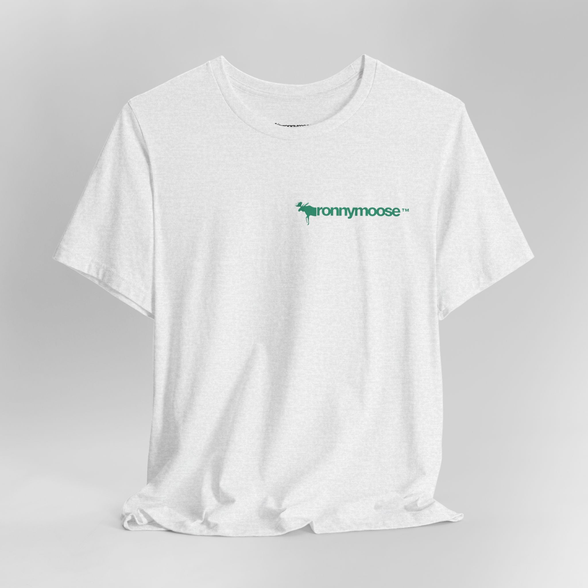 ronnymoose green logo tee