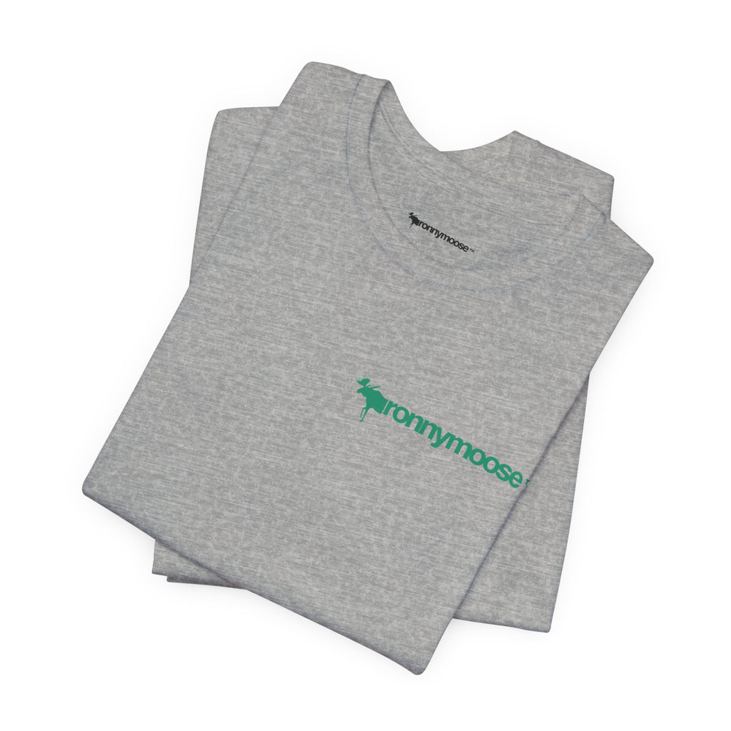 ronnymoose green logo tee