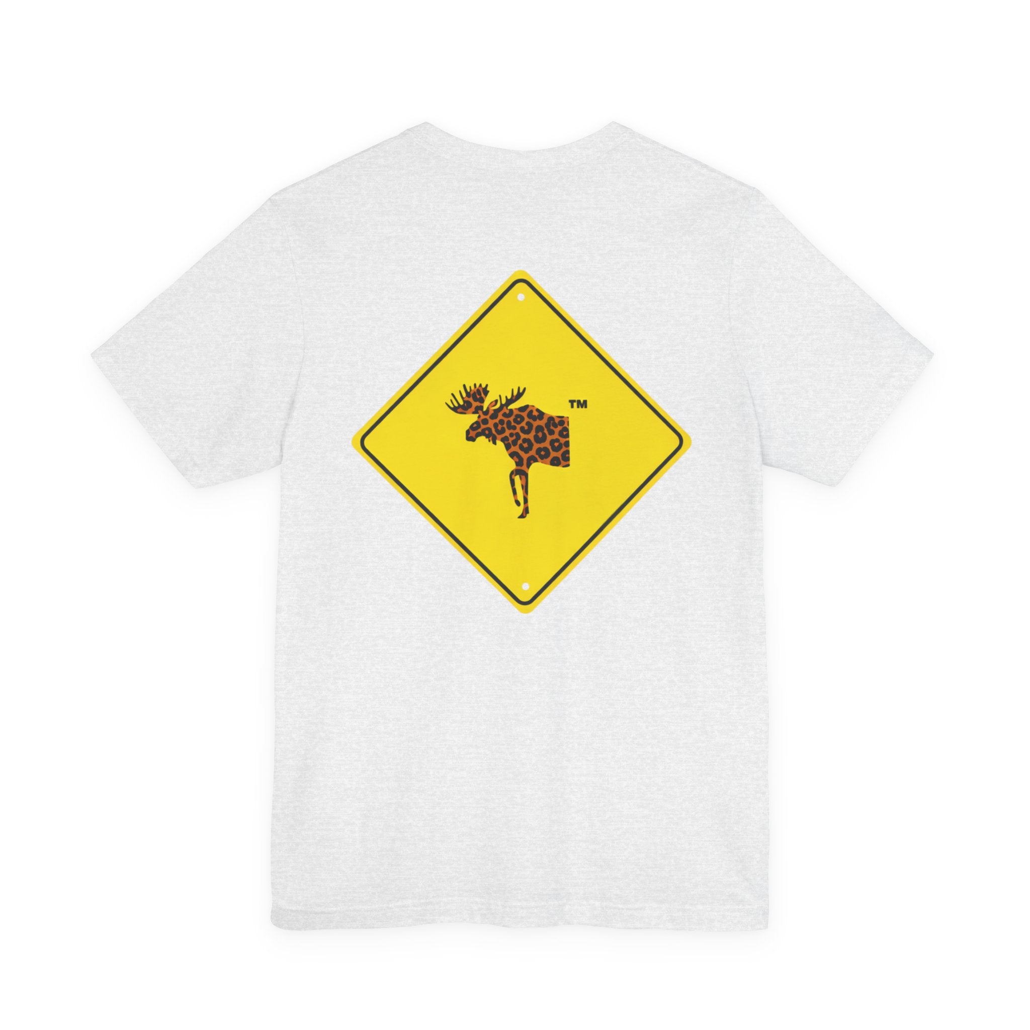 ronnymoose - leopard print moose sign tee