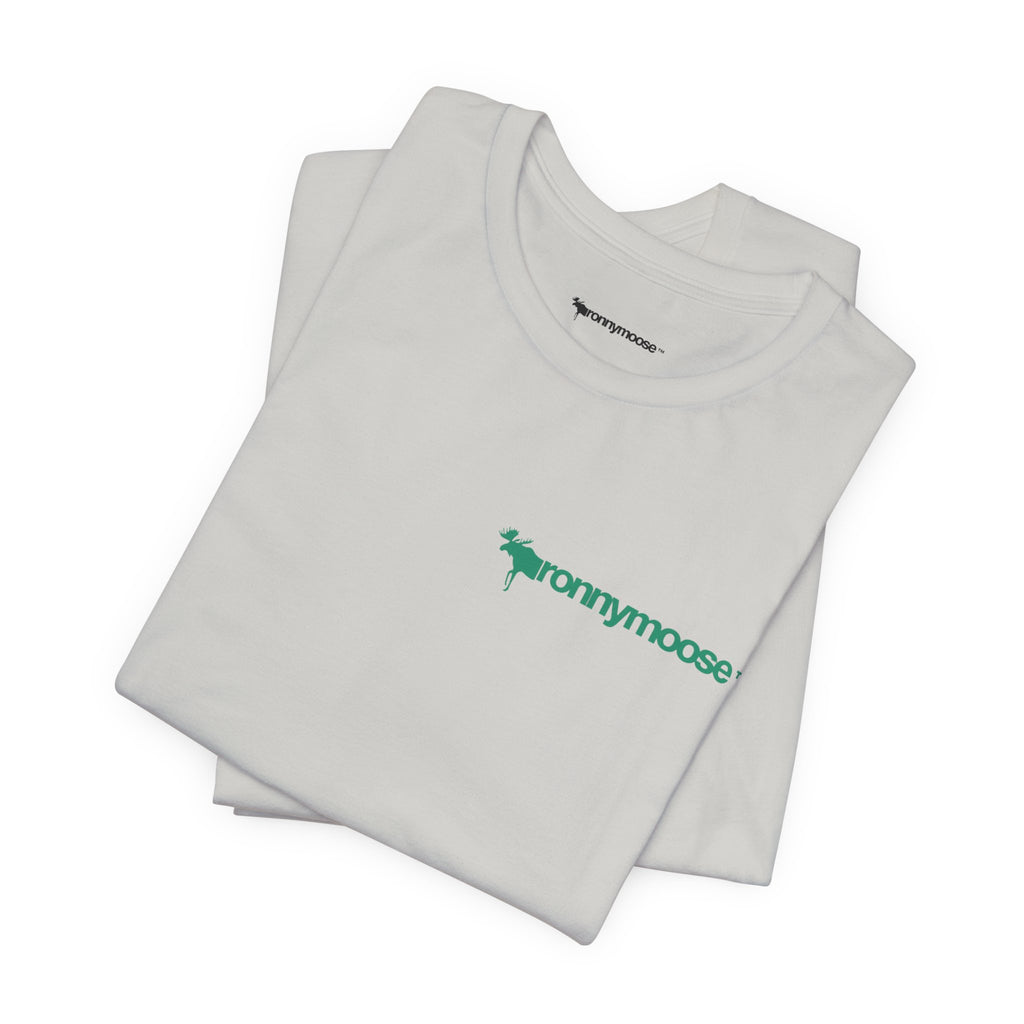ronnymoose green logo tee