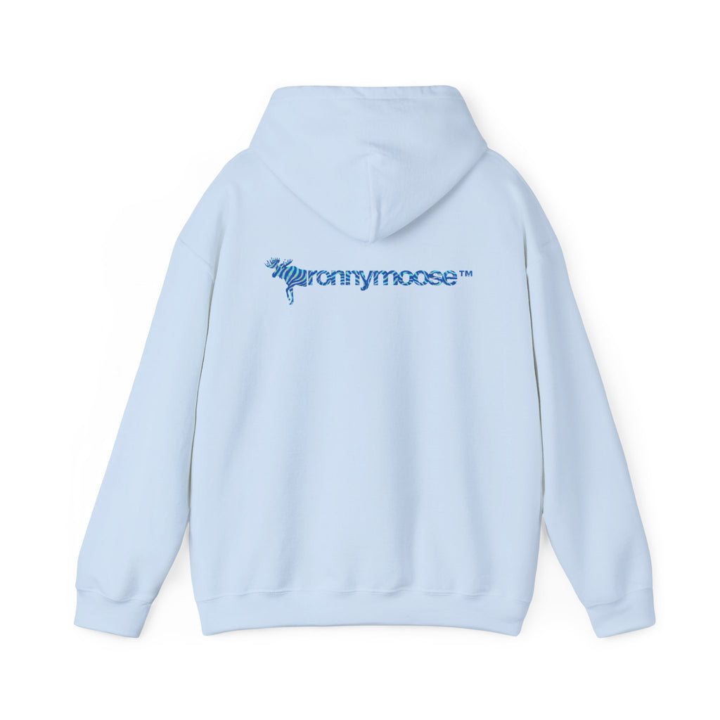 ronnymoose - blue zebra hoodie