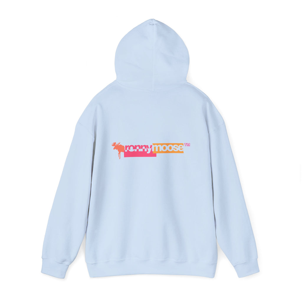 ronnymoose - orange+pink hoodie