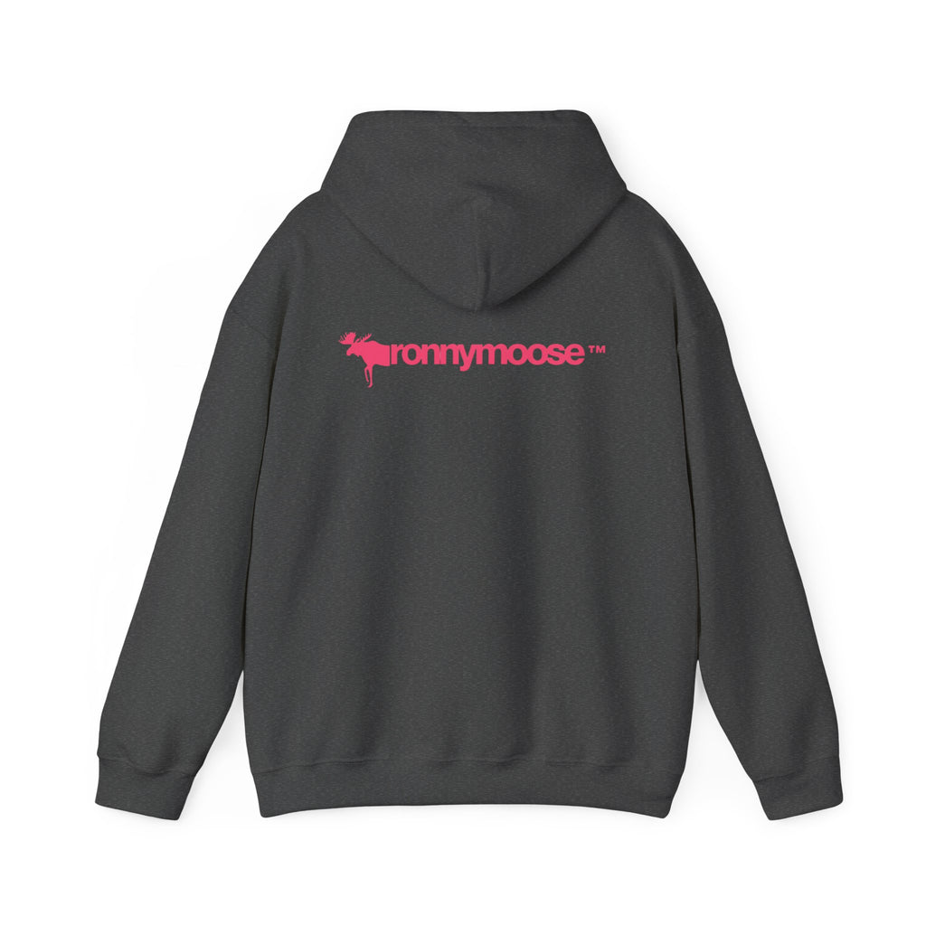 ronnymoose - pink logo hoodie
